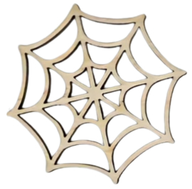 Spinnenweb 7,6cm hout
