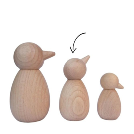 Houten vogel 78mm