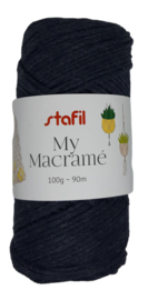 Macramé touw blue melange 100gr/90mtr.