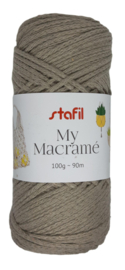 Macramé touw beige 100gr/90mtr.