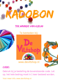 Kadobon €25,00
