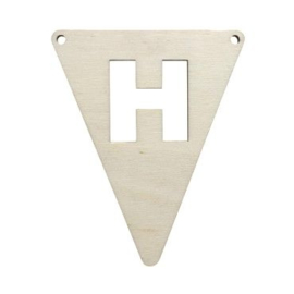 Houten vlag H