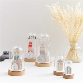Houten figuren vissersdorp