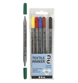 Textielstiften primair 6 stuks