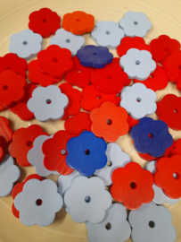 50 bloemetjes beukenhout