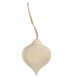 Kerstbal druppel 5,5cm