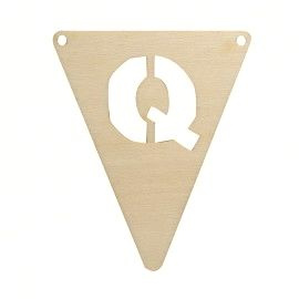 Houten vlag Q