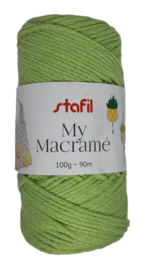 Macramé touw light green 100gr/90mtr.