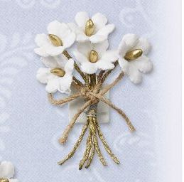 Miniatuur bloemetjes wit