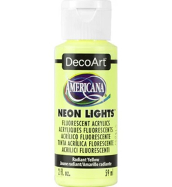 DecoArt Americana Neon Lights Rediant Yellow