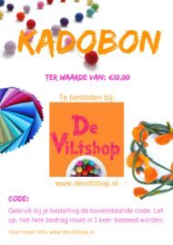 Kadobon €10,00