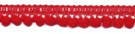 Mini pompomband rood