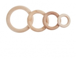 Blank houten ringen