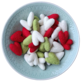 Mini hartjesmix matcha 40 stuks
