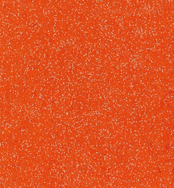 Glittervilt oranje