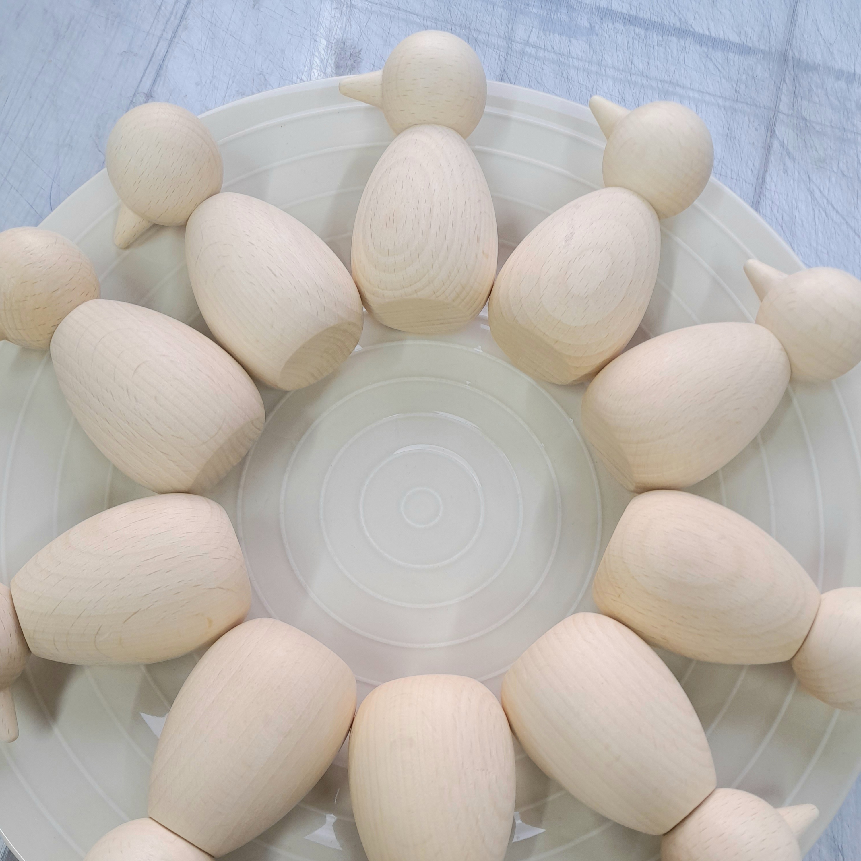 10 x vogel groot 9.5cm
