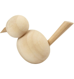Houten vogel 7,6cm