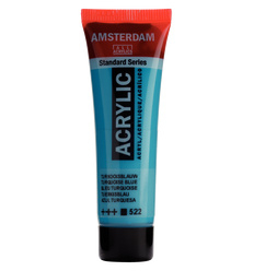 Talens Amsterdam acrylverf 20ml 522 turkooisblauw