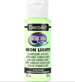 DecoArt Americana Neon Lights Green Energy