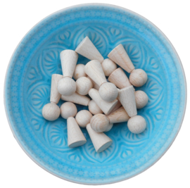 Kegelpoppetje taps 50x20mm 50 stuks