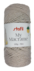 Macramé touw camel 100gr/90mtr