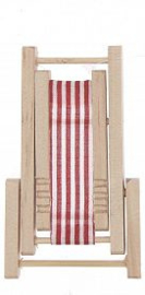 Deckchair/strandstoel 5,5x8cm