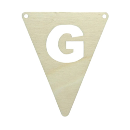 Houten vlag G