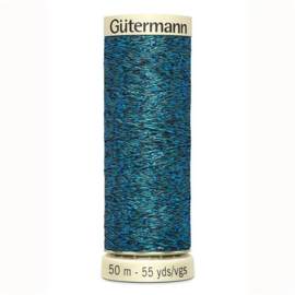 Gütermann metallic garen Petrol