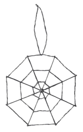 Spinnenweb 15cm