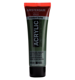 Talens Amsterdam acrylverf 20ml 622 olijfgroen donker