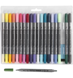 Textielstiften Secundair 20 stuks