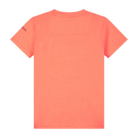 Skurk Tiago t-shirt in neon Coral