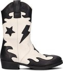 Shoesme Western Boot Off White Black