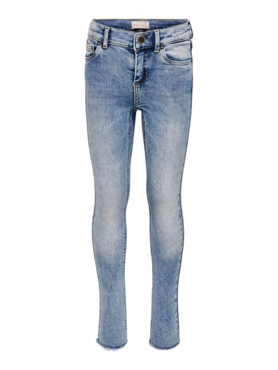 Only Jeans Konblush skinny raw jeans light blue