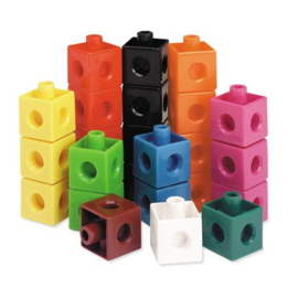 Klik Blokjes (Snapcubes) 100 stuks 10 kleuren