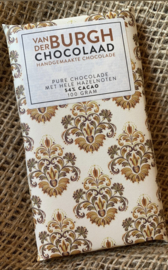 Dark fairtrade chocolate with whole hazelnuts 100 gr (54% cocoa)