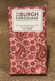 Hemelse melkchocolade met frambozen