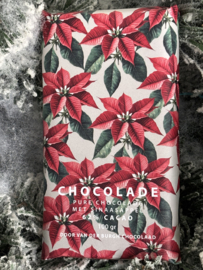 Hemelse pure chocolade met stukjes sinaasappel kerst editie