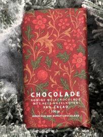 Hemelse melkchocolade met hele hazelnoten kerst editie