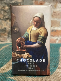 Hemelse melkchocolade (Melkmeisje van Vermeer)
