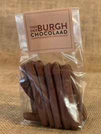 Milk chocolate orangettes
