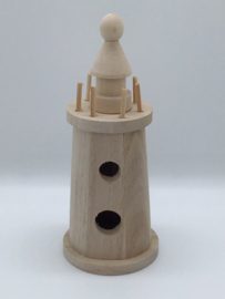 Houten vuurtoren 13,5 cm