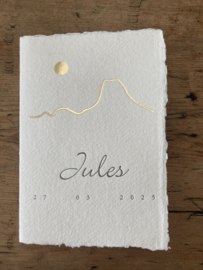 Handgeschept papier met foliedruk