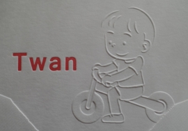 Letterpress met preeg, Loopwagentje