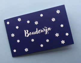 sneeuwsterren donkerblauw