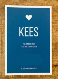 blauw letterpress