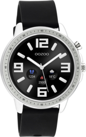OOZOO Zwart/Zilverkleurig Display Smartwatch Q00300