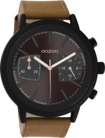 OOZOO horloge Zwart/Bruin C10806