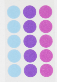 Stalogy 006 Masking Tape Patches - Spray Blue, Rose Purple & Sweet Violet Ø 1.6