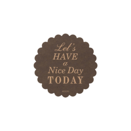 Midori Gift Sticker - “Nice Day” Black